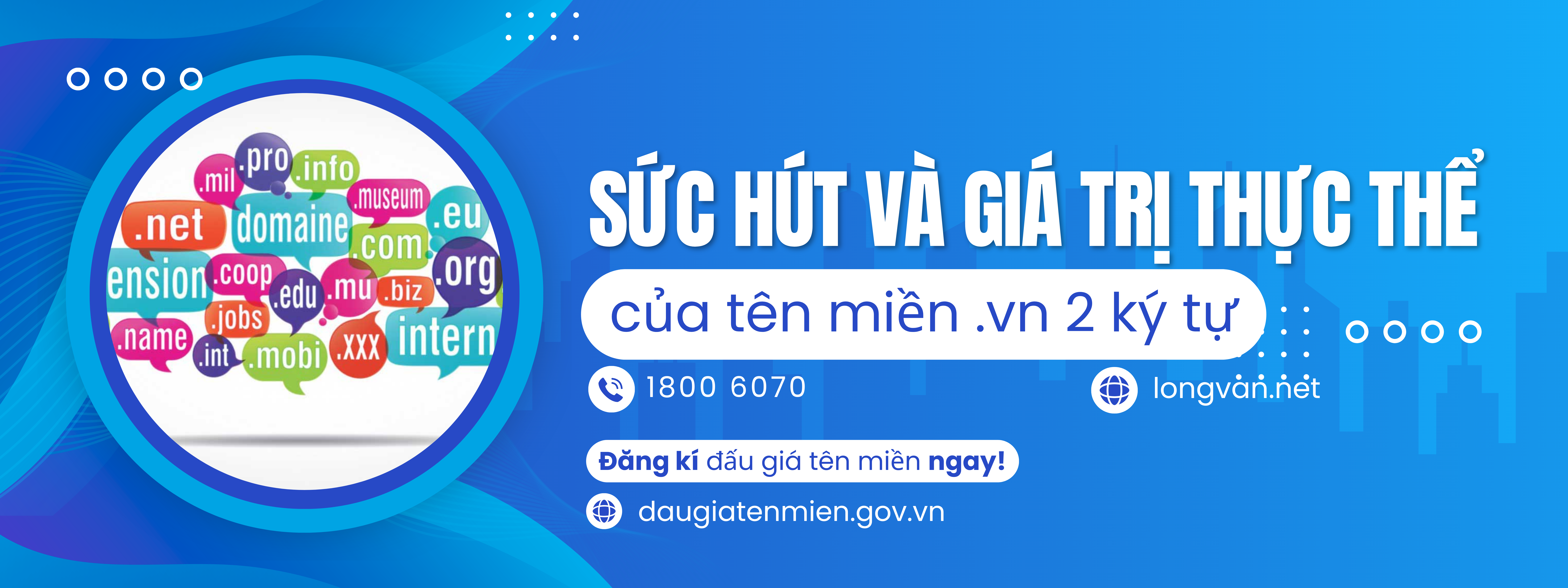 Sức hút và giá trị thực thể của tên miền .vn 2 ký tự