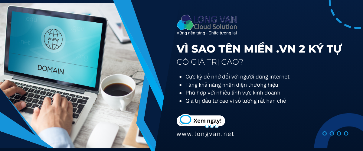 Vì sao tên miền .vn 2 ký tự có giá trị cao?