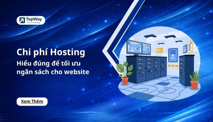 Chi phí hosting: Hiểu đúng để tối ưu ngân sách cho website