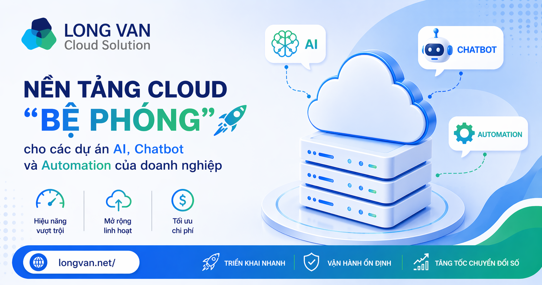 Nền tảng Cloud: “Bệ phóng” cho các dự án AI, Chatbot và Automation của doanh nghiệp