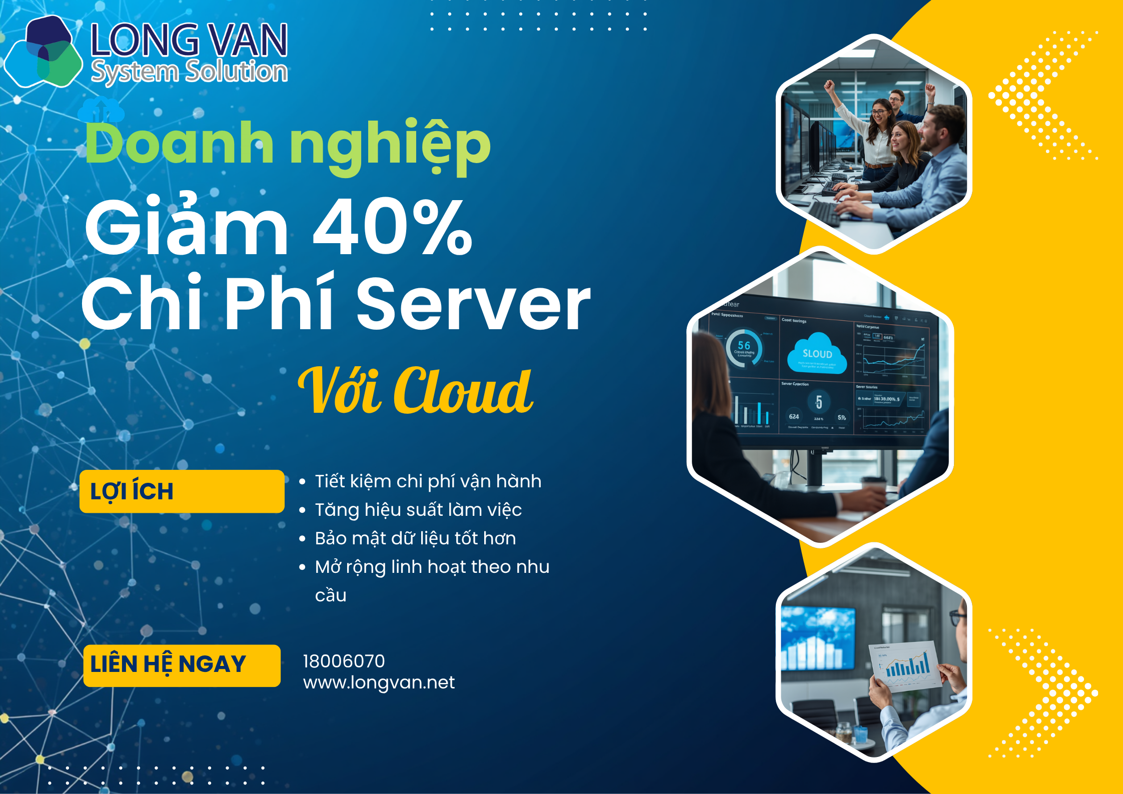 Doanh nghiệp giảm 40% chi phí server sau khi chuyển lên Cloud