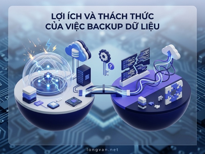 Lợi ích luôn đi kèm thách thức khi thực hiện backup dữ liệu