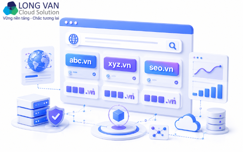 Cấu trúc cơ bản của tên miền 3 ký tự .vn
