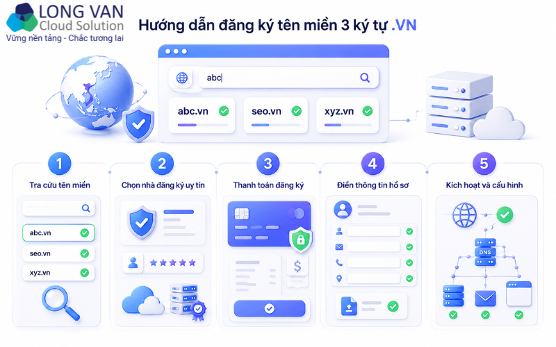  5 bước đăng ký tên miền .vn
