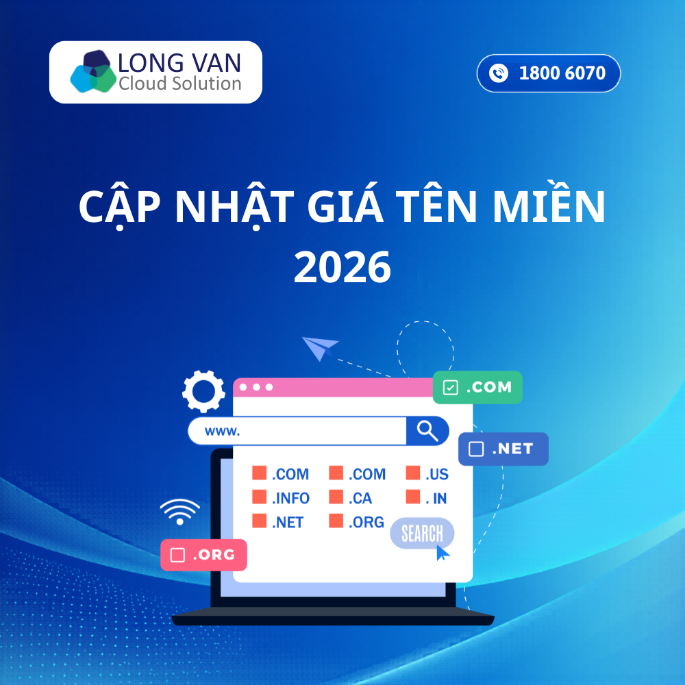 Bảng Giá Tên Miền Mới Nhất 2026 - Cập Nhật Giá Tên Miền Phổ Biến
