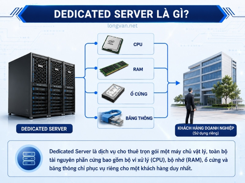 Dedicated Server là gì? Một dịch vụ cho thuê trọn gói một máy chủ vật lý