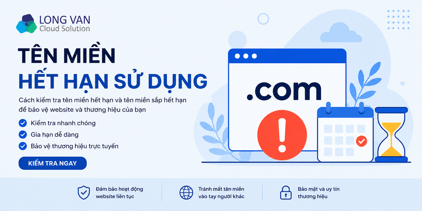Tên miền hết hạn sử dụng: Cách kiểm tra và xử lý trước khi website bị gián đoạn