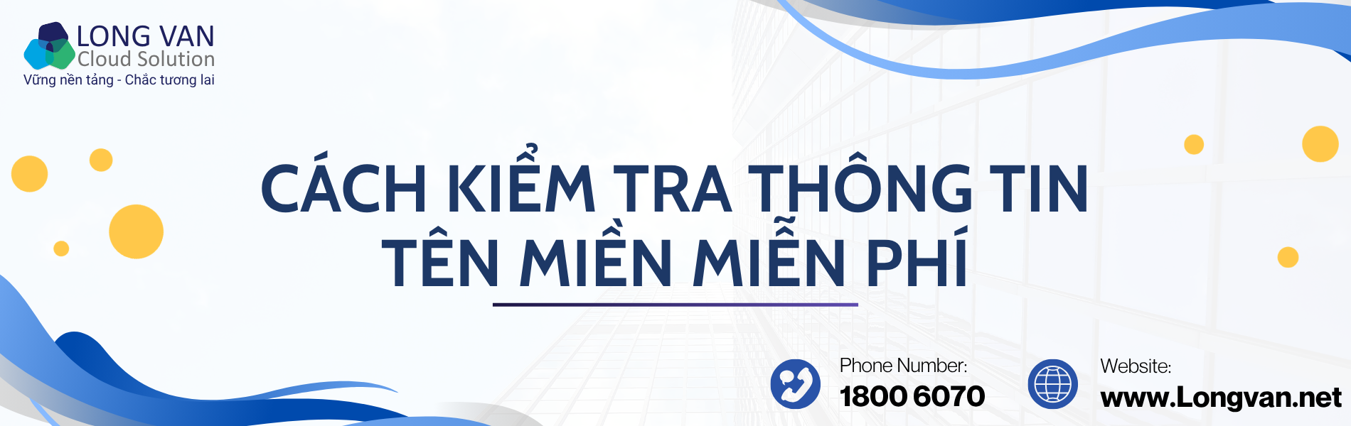 Cách kiểm tra thông tin tên miền miễn phí