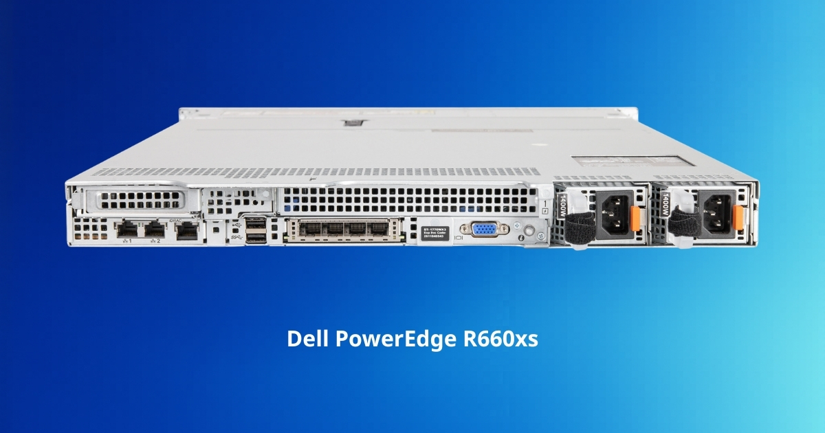 Dell PowerEdge R660xs là phiên bản tối giản của Dell PowerEdge R660