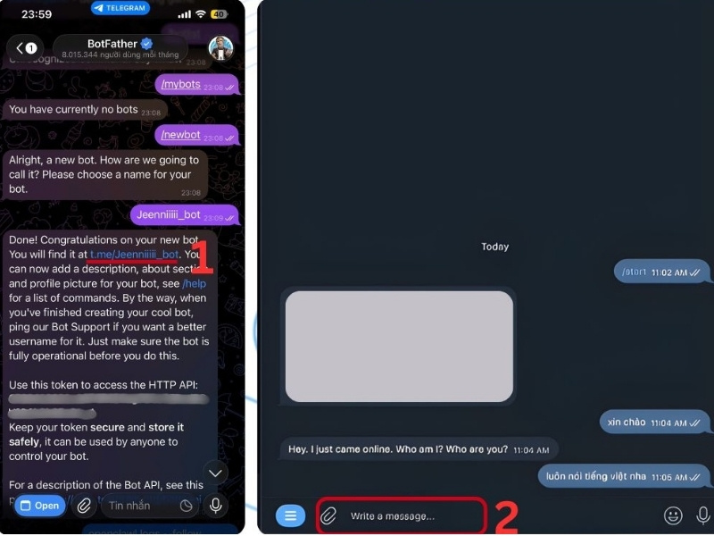 Cách dùng OpenClaw thông qua ứng dụng tin nhắn Telegram