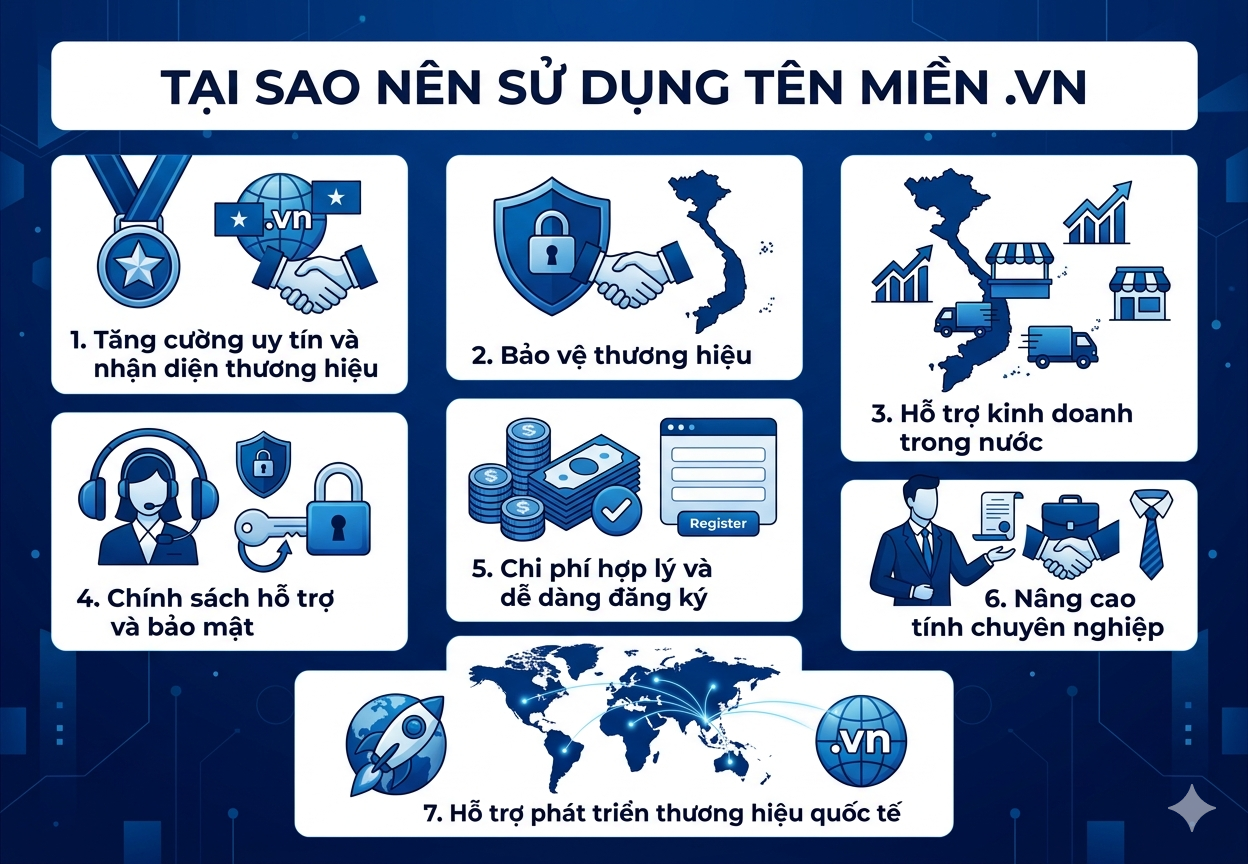 TẠI SAO NÊN SỬ DỤNG TÊN MIỀN .VN