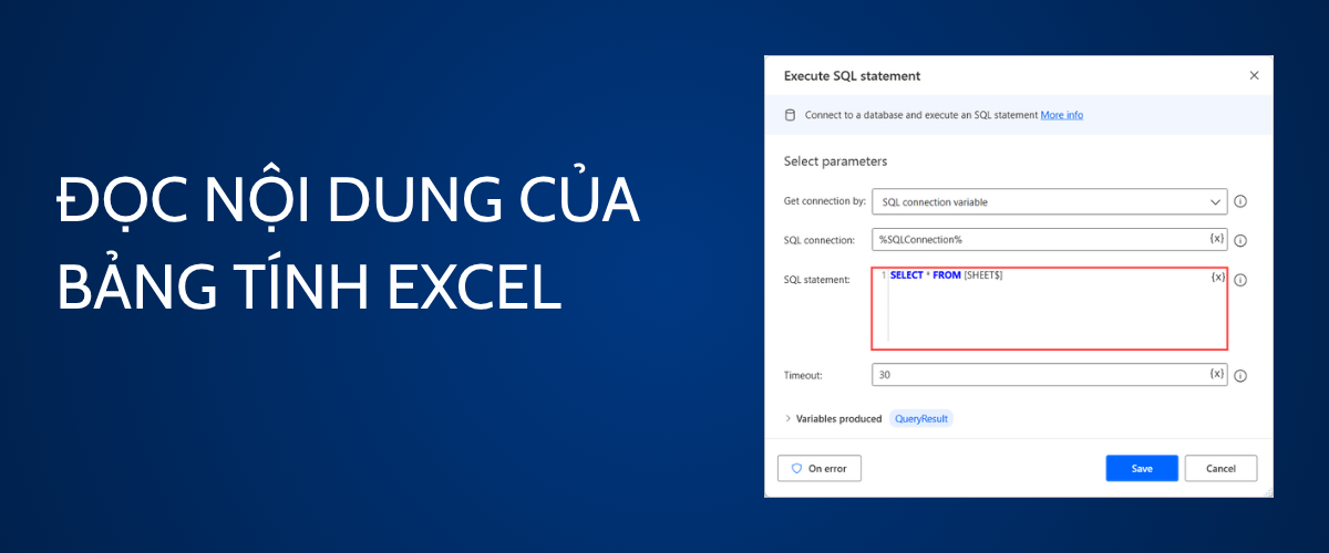 Đọc nội dung của bảng tính Excel