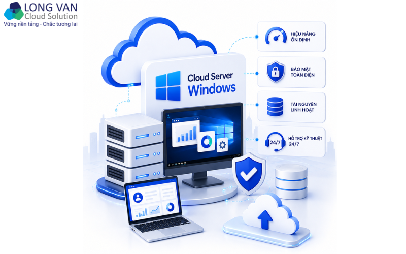 dịch vụ Cloud Server Windows Long Vân