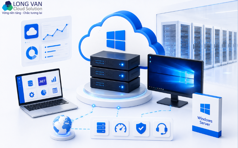 Windowns server tại Long Vân