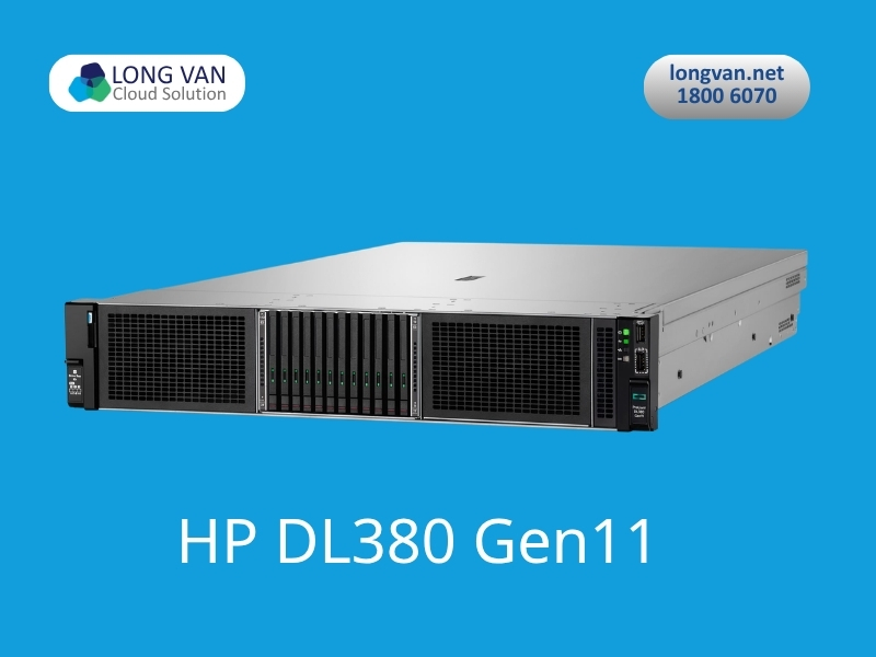 Kết nối nguồn điện và cáp mạng trước khi khởi động máy chủ HP DL380 Gen11