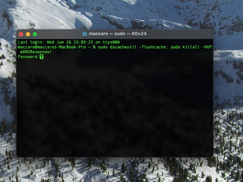 Xóa DNS trên MacOS
