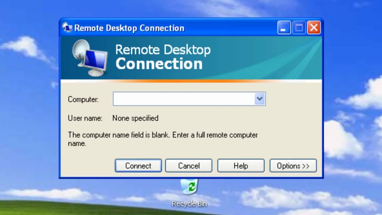 Remote Desktop đối với Windows XP
