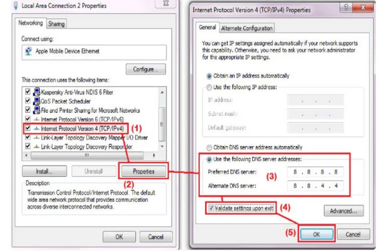 khắc phục lỗi dns server isn't responding 3