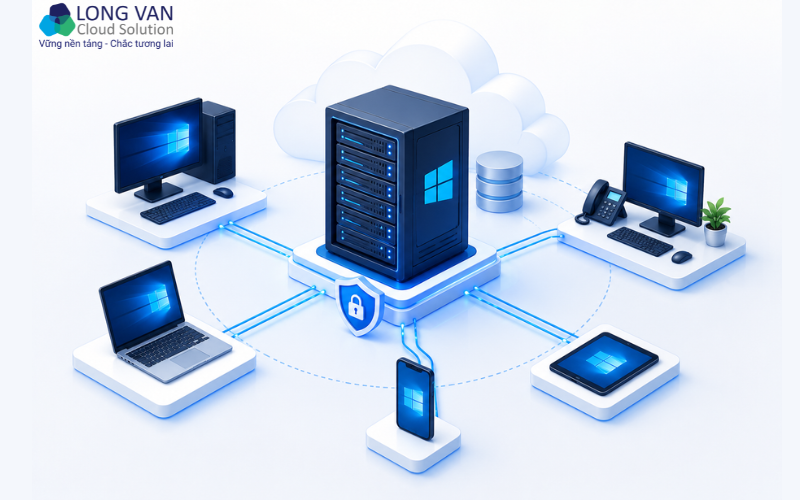 Mô hình client-server của Windows Server 
