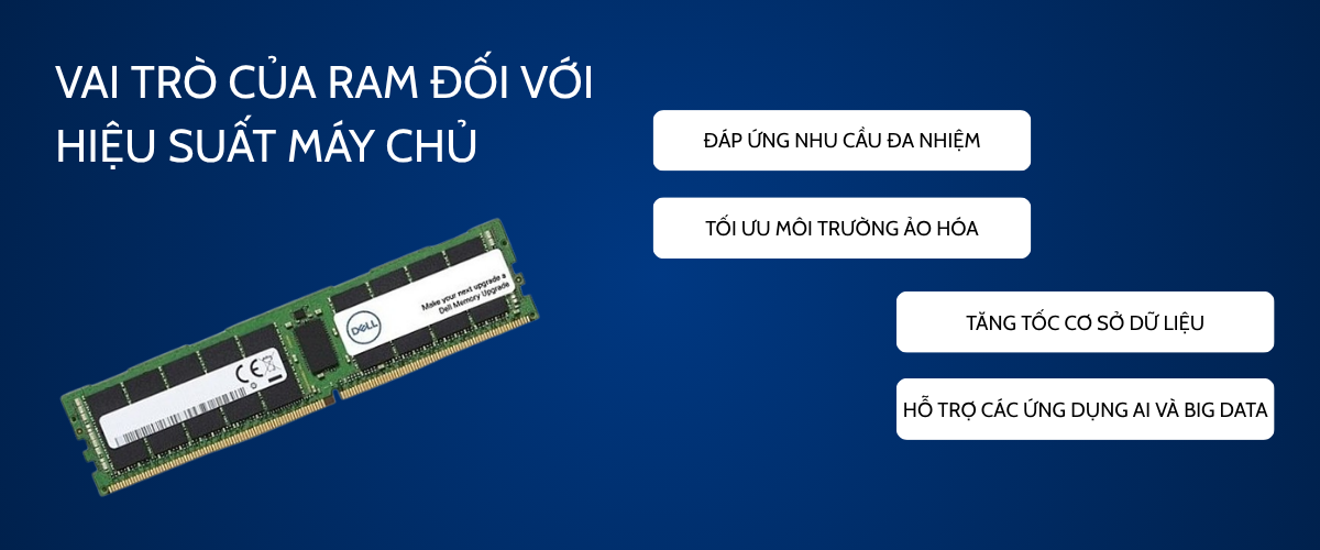 Vai trò của RAM đối với hiệu suất máy chủ