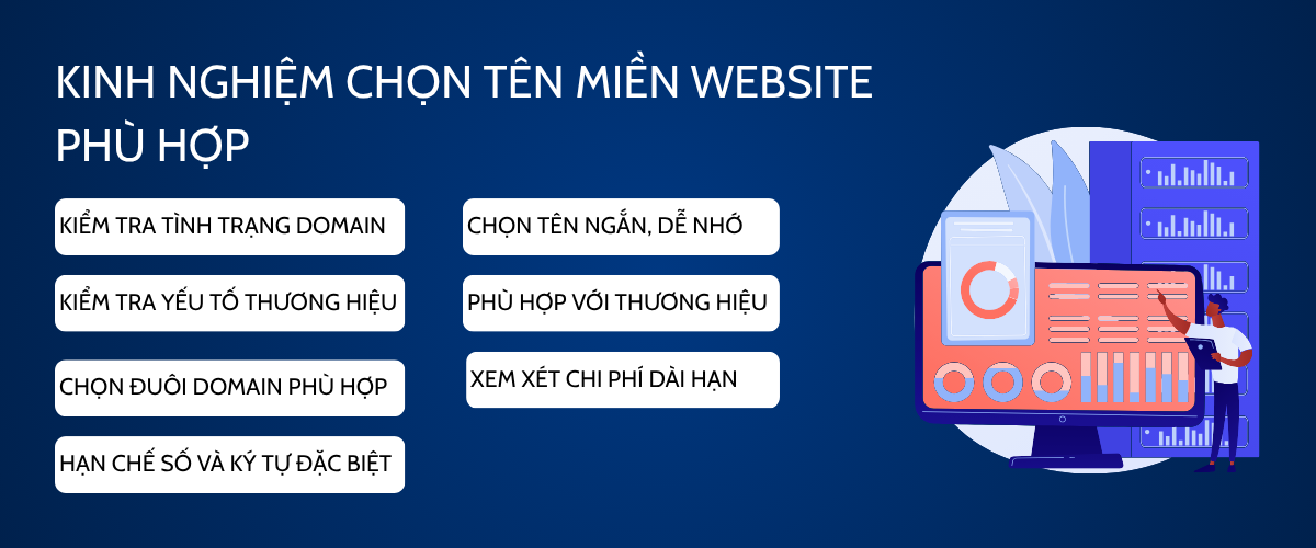Kinh nghiệm chọn tên miền website phù hợp