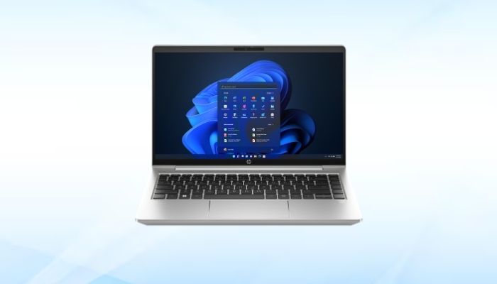 HP 9H8U4PT có sở hữu màn hình 14 inch FHD, viền mỏng và góc nhìn rộng