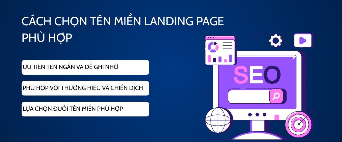 Cách chọn tên miền Landing Page phù hợp