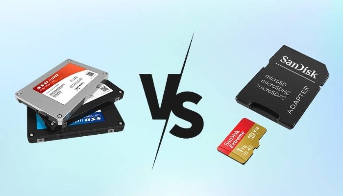 SSD và thẻ nhớ không hoàn toàn giống nhau