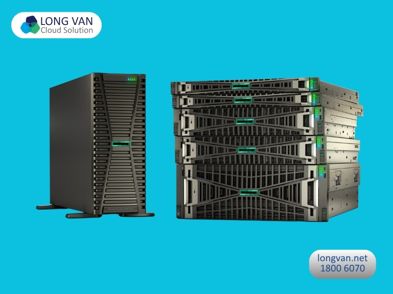 Máy chủ HPE ProLiant phục vụ lưu trữ dữ liệu và vận hành các ứng dụng doanh nghiệp