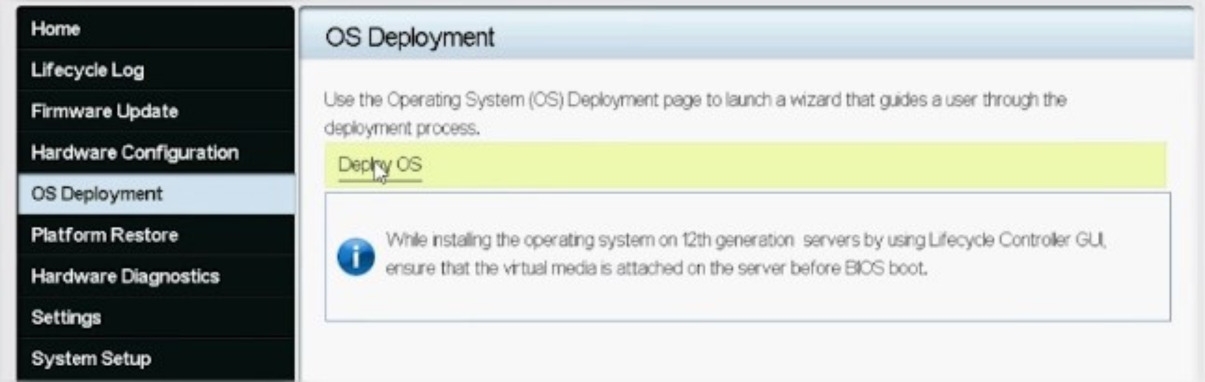 Cài đặt hệ điều hành qua Dell Lifecycle Controller