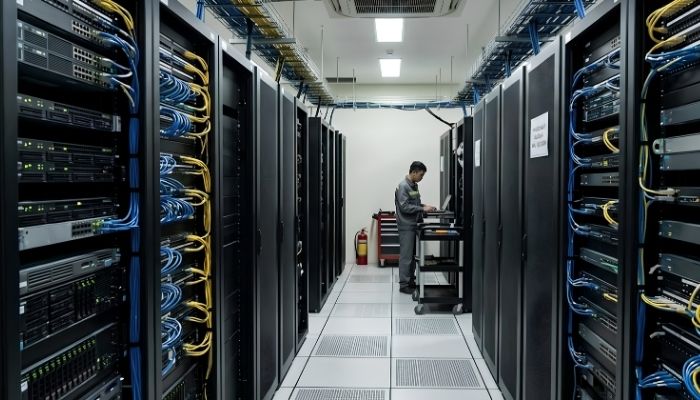 Phòng server luôn được lắp hệ thống giám sát an ninh