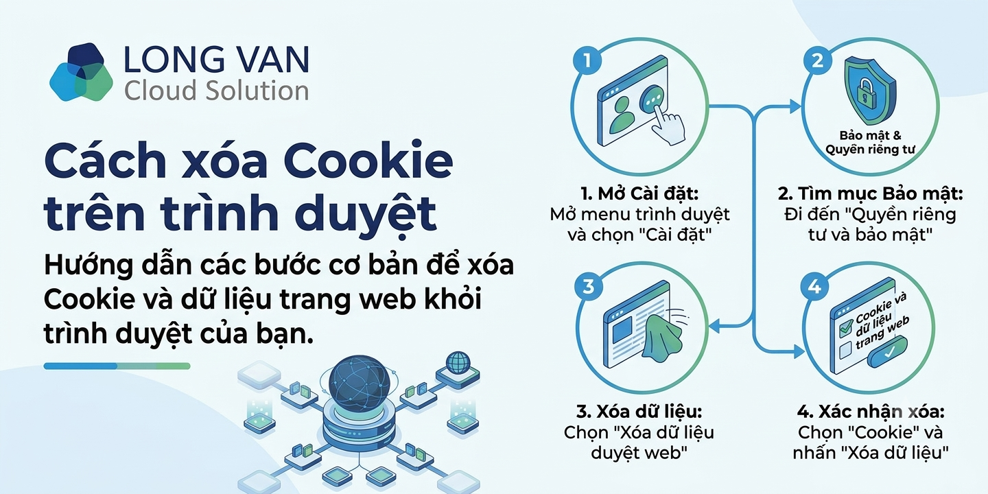 Cách xóa Cookie trên trình duyệt