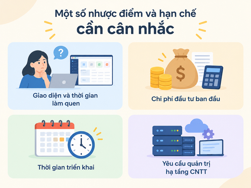 Các nhược điểm của phần mềm Smile PMS cần cân nhắc