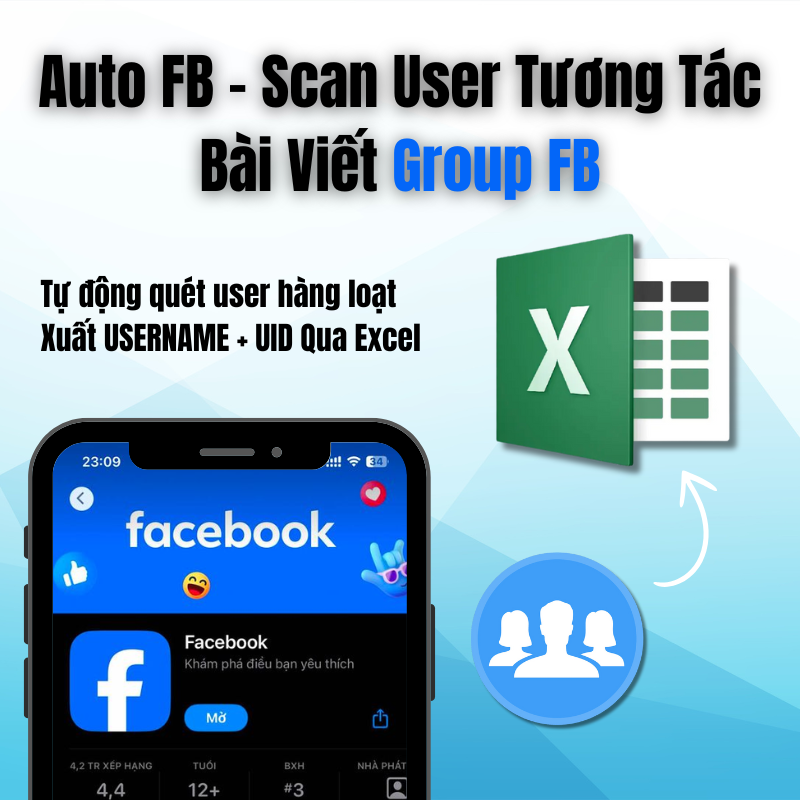 Auto FB - Scan User Tương Tác Bài Viết Trong Groups