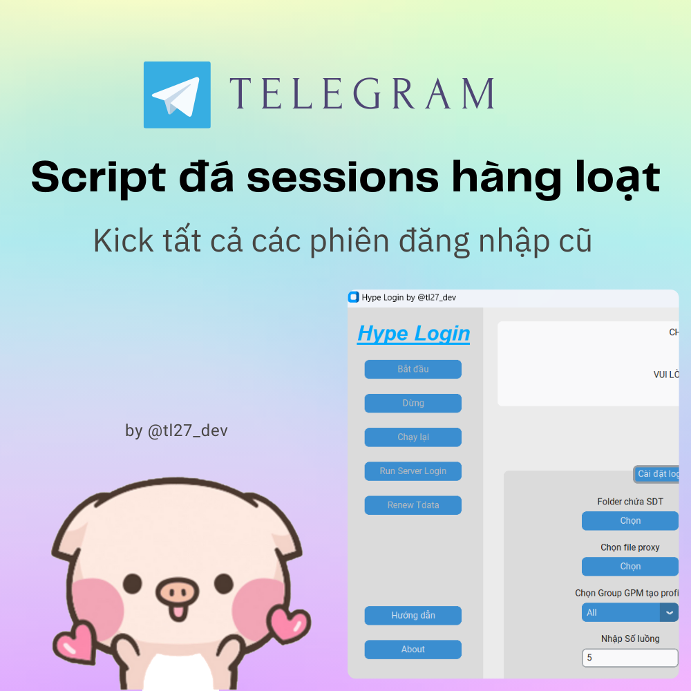 Script đá session Telegram tự động